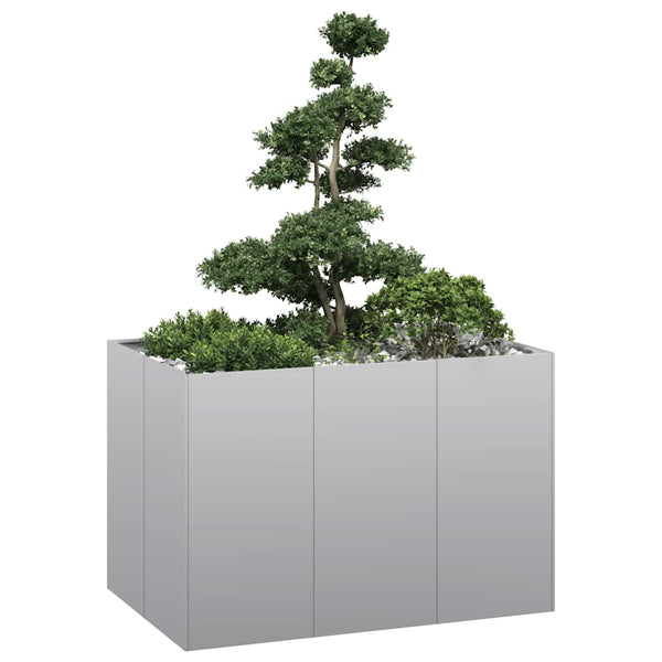 bac a fleurs rectangulaire acier design tailles variees 120 x 80 x 80 cm 1 | jardinna