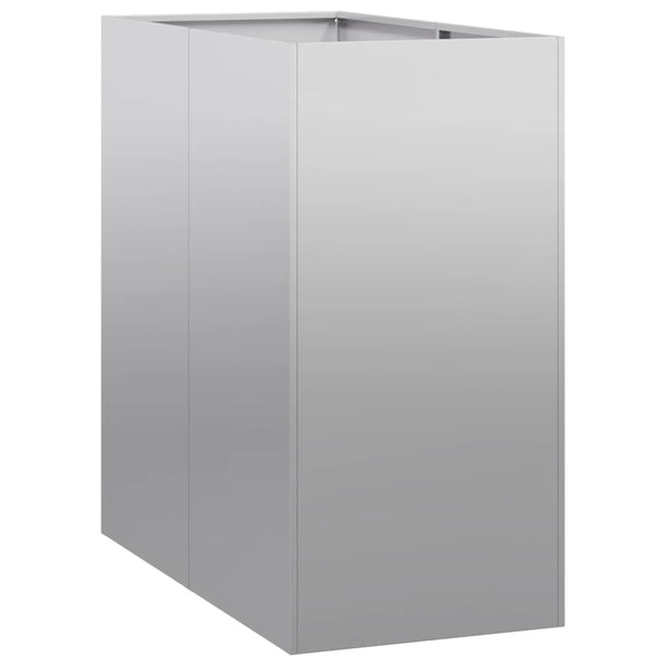 bac a fleurs rectangulaire acier design tailles variees 2 | jardinna