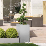 bac a fleurs rectangulaire acier design tailles variees 3 | jardinna