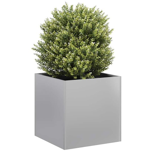 bac a fleurs rectangulaire acier design tailles variees 40 x 40 x 40 cm 1 | jardinna