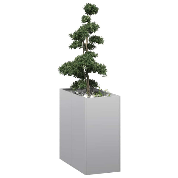 bac a fleurs rectangulaire acier design tailles variees 40 x 80 x 80 cm 1 | jardinna