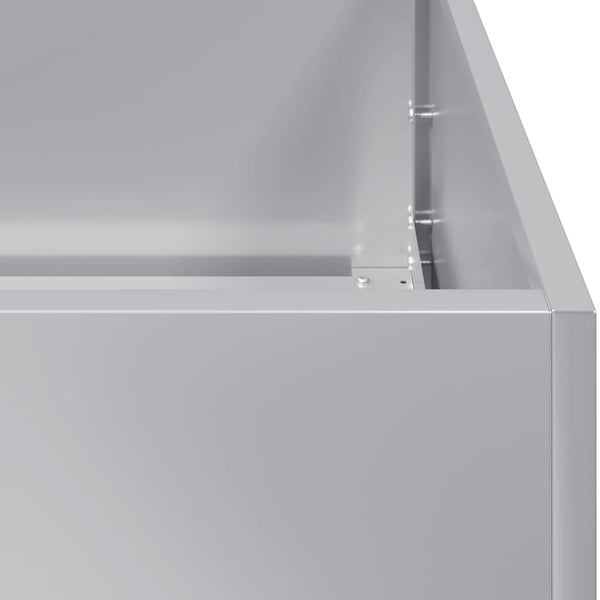 bac a fleurs rectangulaire acier design tailles variees 7 | jardinna