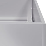 bac a fleurs rectangulaire acier design tailles variees 7 | jardinna