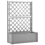 bac a fleurs treillis arrosage auto design rotin 35 90l 2 | jardinna