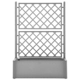 bac a fleurs treillis arrosage auto design rotin 35 90l 3 | jardinna