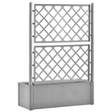 bac a fleurs treillis arrosage auto design rotin 35 90l 5 | jardinna