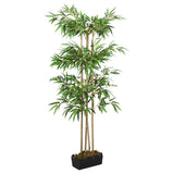 bambou plante artificielle feuillage realiste 1 150 cm | jardinna