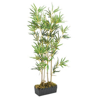 bambou plante artificielle realiste 1 30 x 14 x 120 cm | jardinna