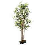 bambou plante artificielle realiste 1 30 x 14 x 150 cm | jardinna