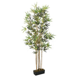 bambou plante artificielle realiste 1 30 x 14 x 180 cm | jardinna