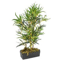 bambou plante artificielle realiste 1 30 x 14 x 80 cm | jardinna