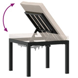banc jardin confortable coussins epais acier robuste 4 pcs 7 | jardinna