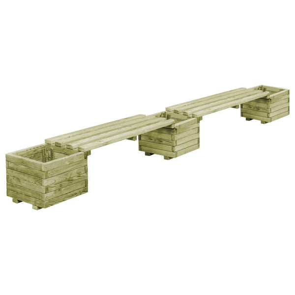 banc jardiniere bois pin impregne usage exterieur 4 | jardinna
