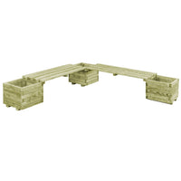 banc jardiniere bois pin impregne usage exterieur default title 1 | jardinna