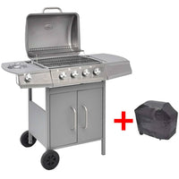 barbecue a gaz 4 1 zone cuisson acier inoxydable 4 | jardinna