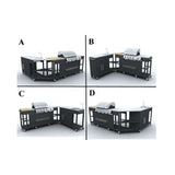 barbecue a gaz 4 bruleurs acier inoxydable 4 | jardinna
