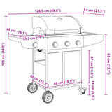 barbecue a gaz 4 bruleurs argente acier inoxydable 11 | jardinna