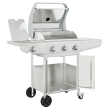 barbecue a gaz 4 bruleurs argente acier inoxydable 6 | jardinna