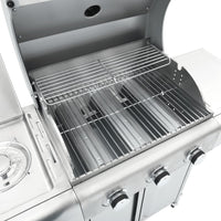 barbecue a gaz 4 bruleurs argente acier inoxydable 9 | jardinna