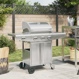 barbecue a gaz 4 bruleurs argente acier inoxydable default title 1 | jardinna