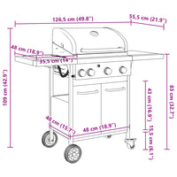 barbecue a gaz 4 bruleurs noir acier enduit poudre 11 | jardinna