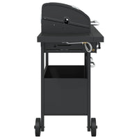 barbecue a gaz 4 bruleurs noir acier enduit poudre 4 | jardinna