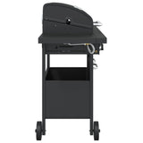 barbecue a gaz 4 bruleurs noir acier enduit poudre 4 | jardinna
