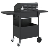 barbecue a gaz 4 bruleurs noir acier enduit poudre 5 | jardinna