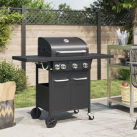 barbecue a gaz 4 bruleurs noir acier enduit poudre default title 1 | jardinna