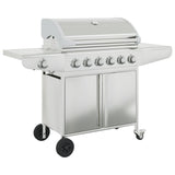 barbecue a gaz 7 bruleurs acier inoxydable blanc 2 | jardinna