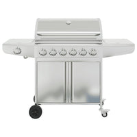 barbecue a gaz 7 bruleurs acier inoxydable blanc 3 | jardinna