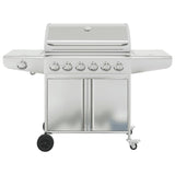 barbecue a gaz 7 bruleurs acier inoxydable blanc 3 | jardinna