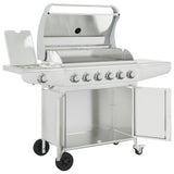 barbecue a gaz 7 bruleurs acier inoxydable blanc 6 | jardinna