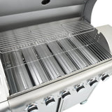 barbecue a gaz 7 bruleurs acier inoxydable blanc 9 | jardinna