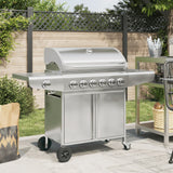 barbecue a gaz 7 bruleurs acier inoxydable blanc default title 1 | jardinna