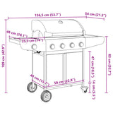 barbecue a gaz acier inoxydable 4 bruleurs 12 kw 11 | jardinna