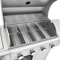 barbecue a gaz acier inoxydable 4 bruleurs 12 kw 8 | jardinna