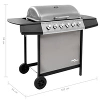 barbecue a gaz haute performance acier resistant amovible 7 | jardinna