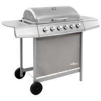 barbecue a gaz haute performance acier resistant amovible argent 6 bruleurs 1 | jardinna