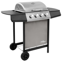 barbecue a gaz haute performance acier resistant amovible noir argente 4 bruleurs 1 | jardinna