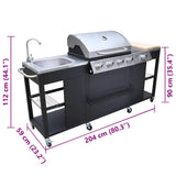 barbecue a gaz montana 4 bruleurs acier inoxydable 5 | jardinna