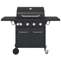 barbecue a gaz noir acier enduit poudre gamme pro 3 | jardinna