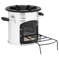 barbecue camping transportable acier inoxydable 1 1 | jardinna