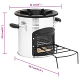 barbecue camping transportable acier inoxydable 8 | jardinna