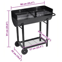 barbecue demi tonneau charbon portable 3 | jardinna