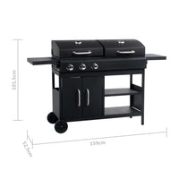 barbecue design exterieur gaz charbon allumage rapide 8 | jardinna