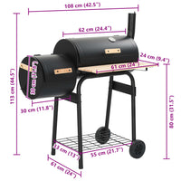 barbecue fumoir a bois regulation temperature 7 | jardinna