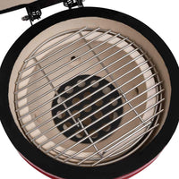 barbecue fumoir charbon ceramique 56 cm noir 7 | jardinna