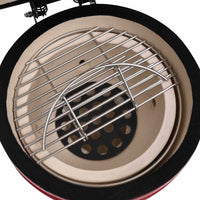 barbecue fumoir charbon ceramique 56 cm noir 8 | jardinna