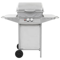 barbecue gaz 2 zones cuisson acier argente 3 | jardinna